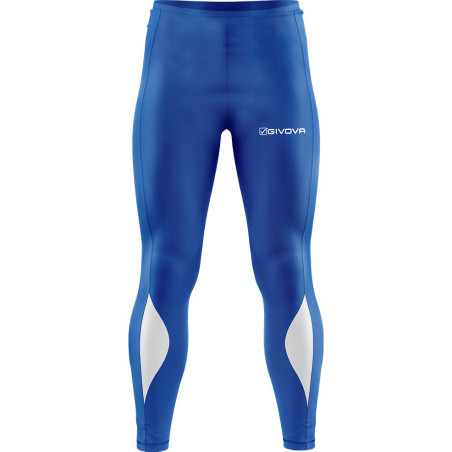 Pantalon de running Givova bleu roi/blanc