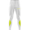 Pantalon de running Givova blanc/jaune fluo
