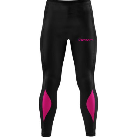 Pantalon de running Givova noir/fuschia