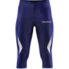 Pantacourt de running Givova marine/blanc