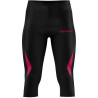 Pantacourt de running Givova noir/fuschia