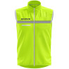 Veste sans manches de running Givova jaune fluo