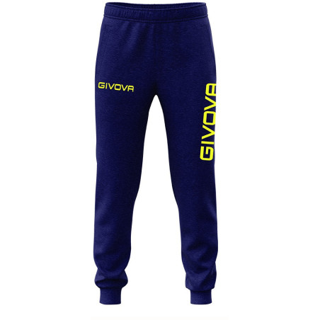 Pantalon sweat Givova King Felpa marine jaune