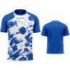 Maillot de football Givova Art blanc bleu roi