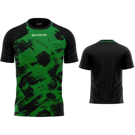 Maillot de football Givova Art vert noir