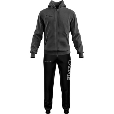 Ensemble de survêtement Givova King gris foncé/noir