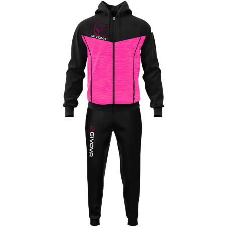 Ensemble de survêtement à capuche Givova Visa fuschia