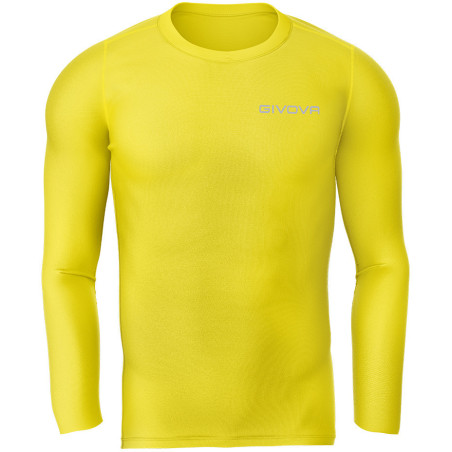 Sous maillot thermique Manche longue Givova Corpus 3 JAUNE