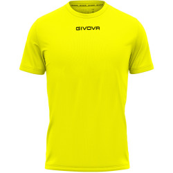 Maillot de football Givova One Microforata jaune fluo