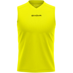 Débardeur Smanicato Givova jaune fluo