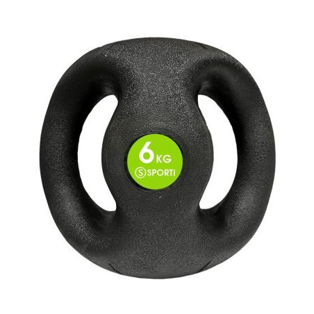 Médecine ball avec poignées 6 kg