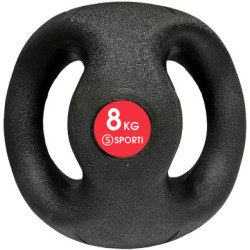 Médecine ball avec poignées 8 kg