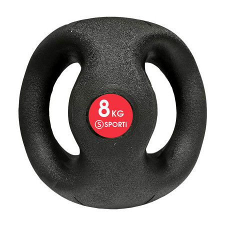 Médecine ball avec poignées 8 kg