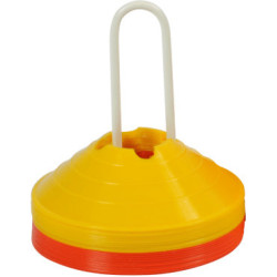 Kit 40 disques de délimitation avec encoche jaune/rouge