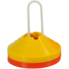 Kit 40 disques de délimitation avec encoche jaune/rouge