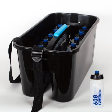 Porte bouteilles pro grand modèle + 12 bouteilles 600ml