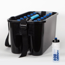 Porte bouteilles pro grand modèle + 12 bouteilles 800ml