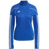 Sweat 1/4 Zip Femme ADIDAS Tiro 23 League bleu roi