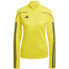 Sweat 1/4 Zip Femme ADIDAS Tiro 23 League jaune