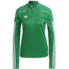 Sweat 1/4 Zip Femme ADIDAS Tiro 23 League vert