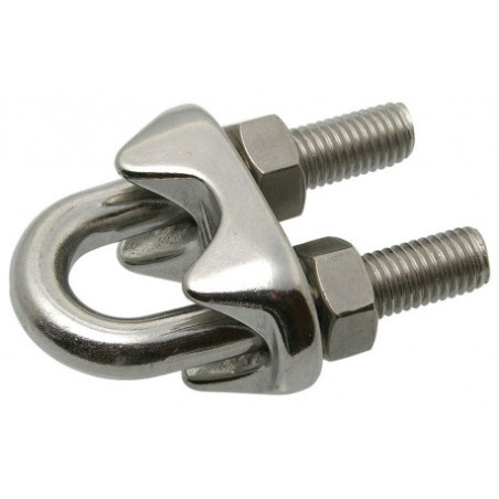 Serre câble étrier inox 5 mm