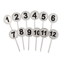 Lot de fiches de marquage rondes