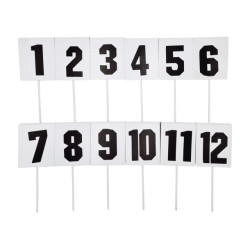 Lot de fiches de marquage rectangulaires