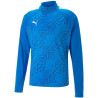 Sweat 1/4 Zip Puma Top Graphic bleu roi face