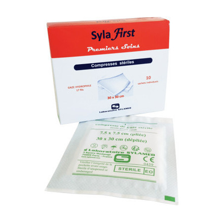 Lot de 10 compresses de soin