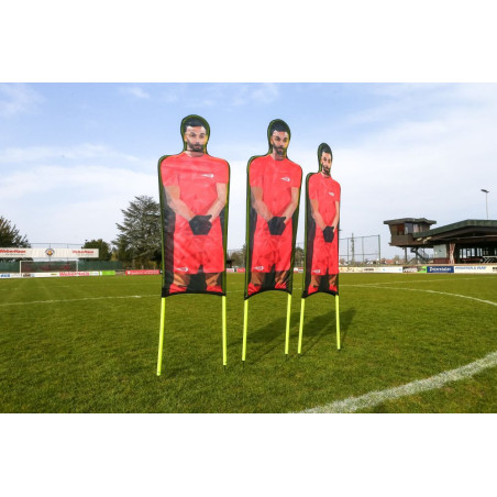 Lot de 3 Mannequins en PVC Flexibles en Polyester Imprimé rouge