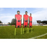 Lot de 3 Mannequins en PVC Flexibles en Polyester Imprimé rouge