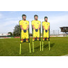 Lot de 3 Mannequins en PVC Flexibles en Polyester Imprimé jaune