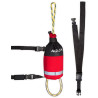 Corde de sécurité Aqua 25M avec ceinture ROUGE