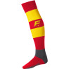 Chaussettes de rugby Force XV Rayées rouge jaune