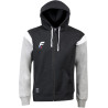 Sweat zippé Force XV Conquête noir blanc gris