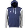 Sweat zippé Force XV Conquête marine blanc gris