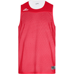 Maillot basket réversible ELDERA Dunk rouge blanc