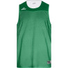 Maillot basket réversible ELDERA Dunk vert blanc