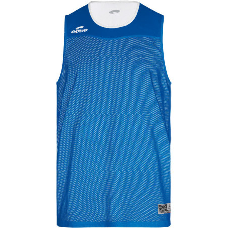 Maillot basket réversible ELDERA Dunk bleu roi blanc