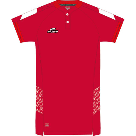 Polo ELDERA Elite rouge blanc
