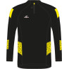 Sweat col zippé ELDERA Elite noir jaune