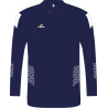 Sweat col zippé ELDERA Elite marine blanc