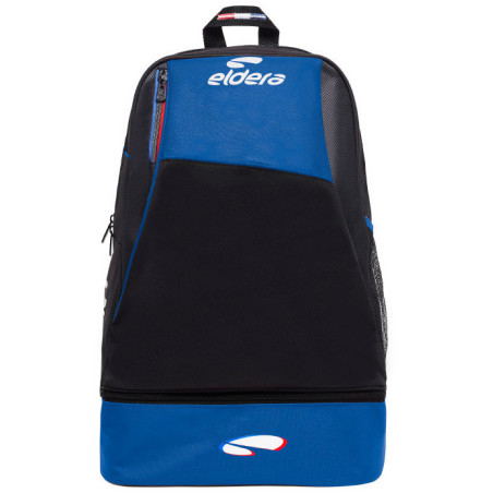 Sac à dos ELDERA Box V3 avec fond bleu roi noir