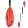 Pagaie ATTAK 4 parties ROUGE