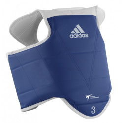 Plastron Taekwondo Adidas réversible pour enfant coté rouge 2