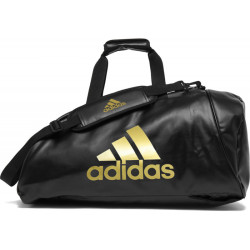 Sac entrainement 2 en 1 Adidas Large noir/or face