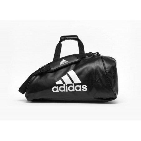 Sac entrainement 2 en 1 Adidas Large noir/blanc face
