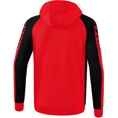 Veste à capuche ERIMA Six Wings rouge/noir dos