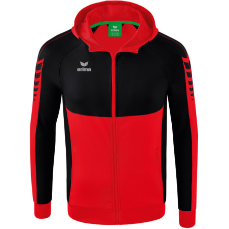 Veste à capuche ERIMA Six Wings rouge/noir