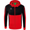 Veste à capuche ERIMA Six Wings rouge/noir